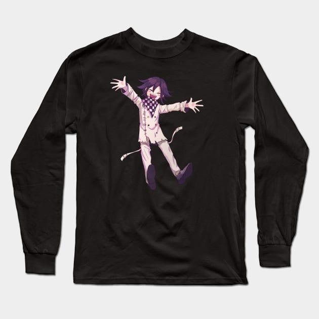 happy Kokichi Oma ndrv3 Long Sleeve T-Shirt by chompfig